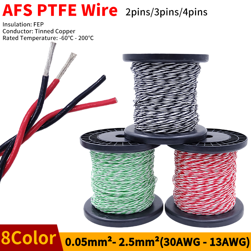 Audio Jumper Wire - Провод из ПТФЭ AFS200, 2 контакта,