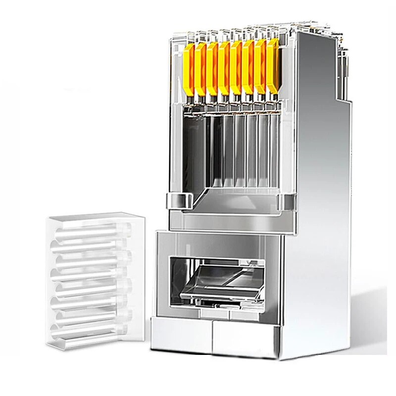 Rj45 Jack - ZoeRax 50 шт. разъемы Cat6 RJ45,