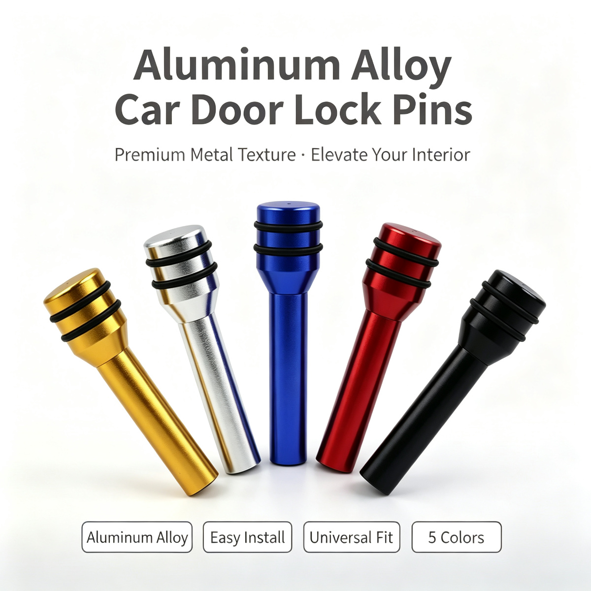 Knob Aluminum - Универсальные 4 шт. декоративных накладок на