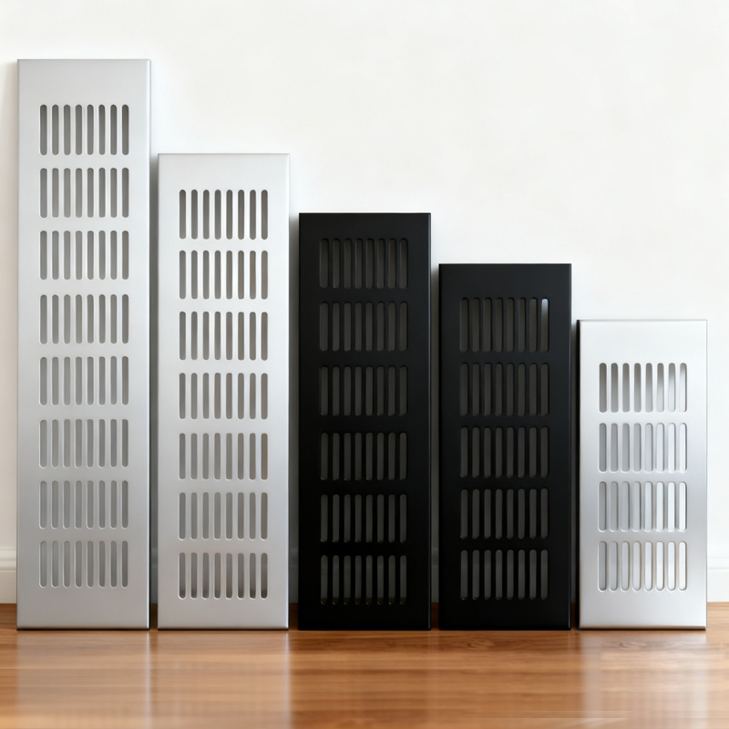 Ventilation Grille Aluminum - 50/80 мм Широкие вентиляционные отверстия, перфорированный