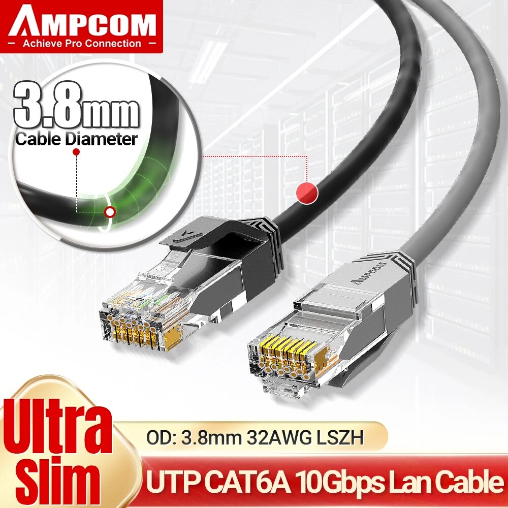 AMPCOM ультра тонкий Cat6a сет – обзор и цена Rj45 Jack