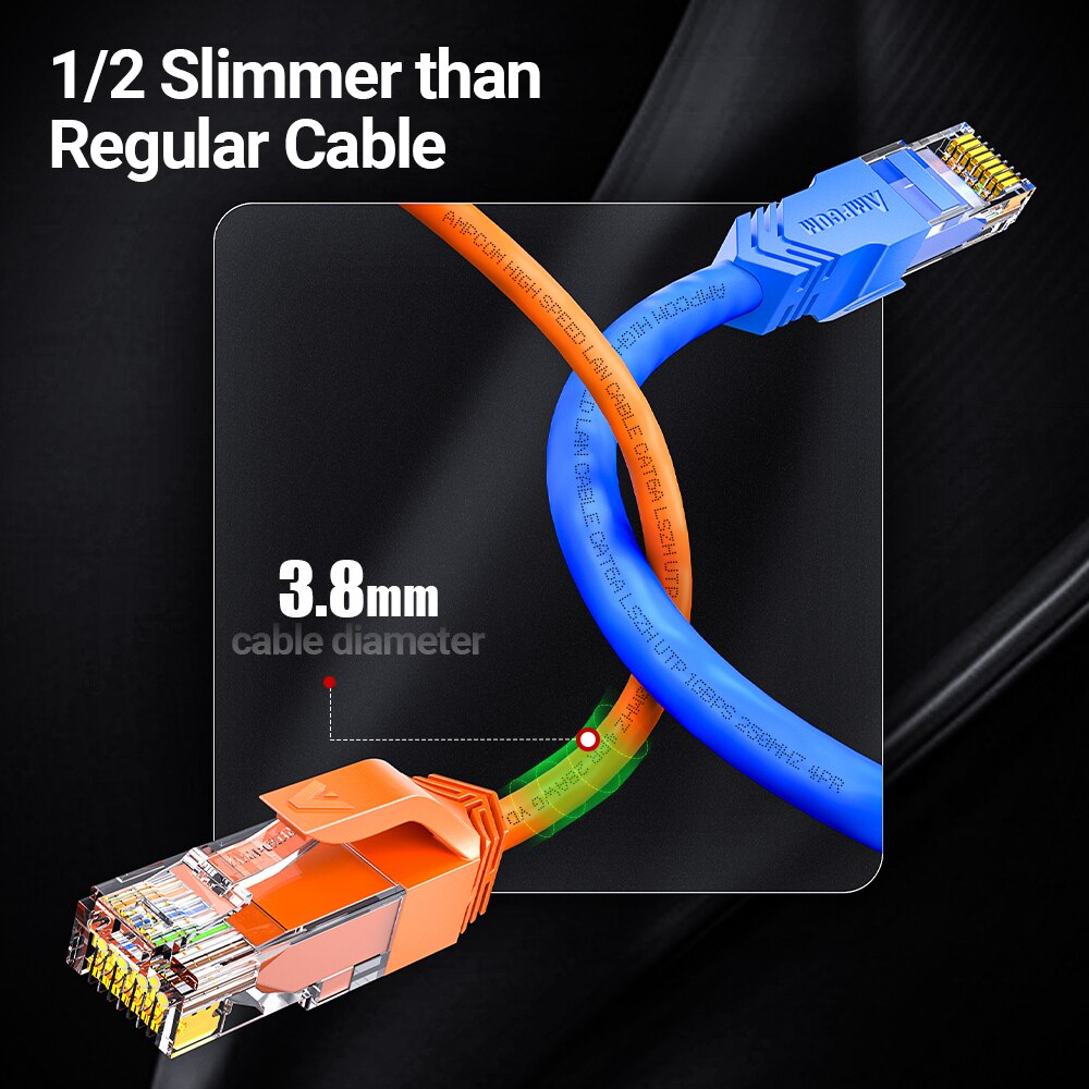 AMPCOM ультра тонкий Cat6a сет – обзор и цена Rj45 Jack