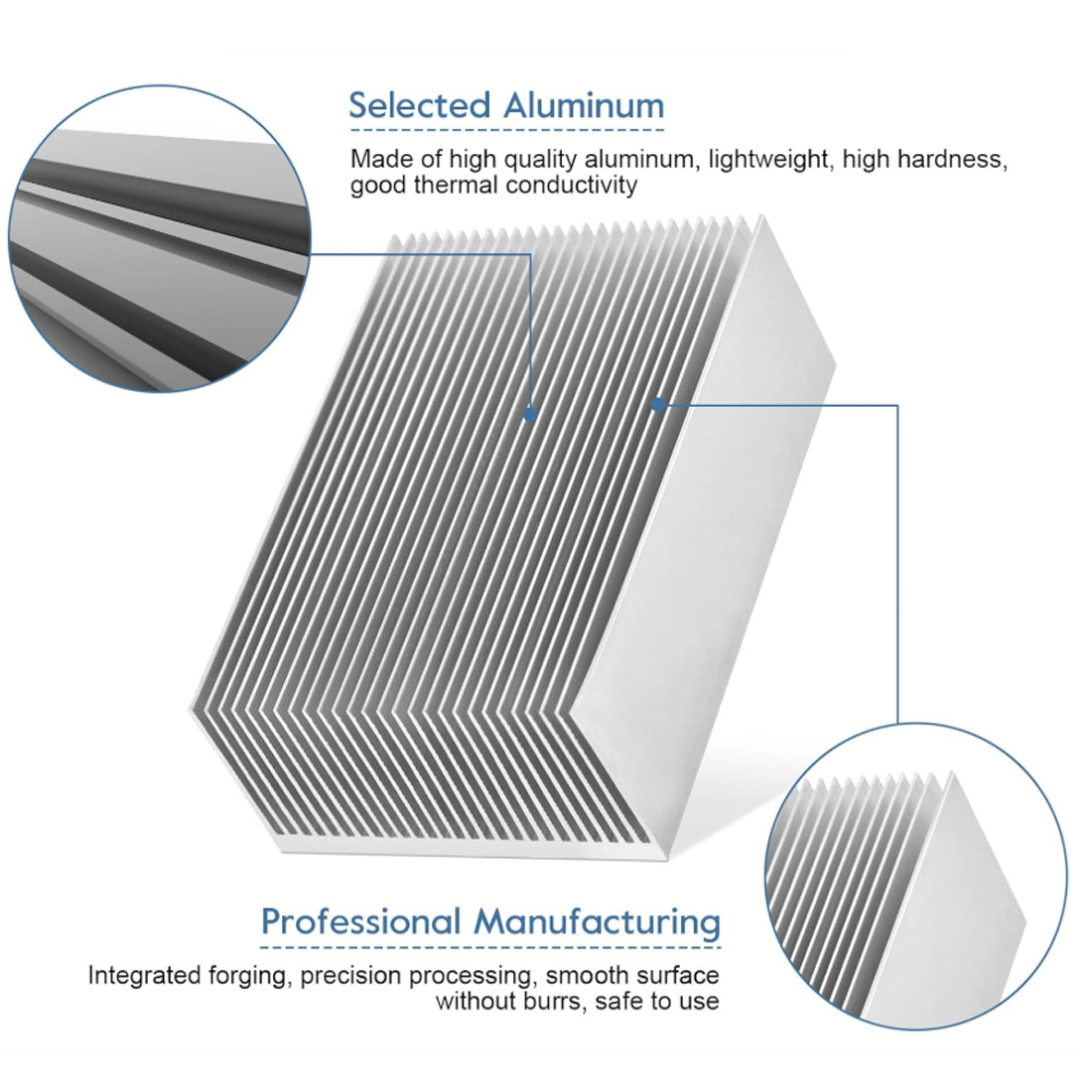 50x60x26 мм — экструдированный – обзор и цена Heatsink Aluminum
