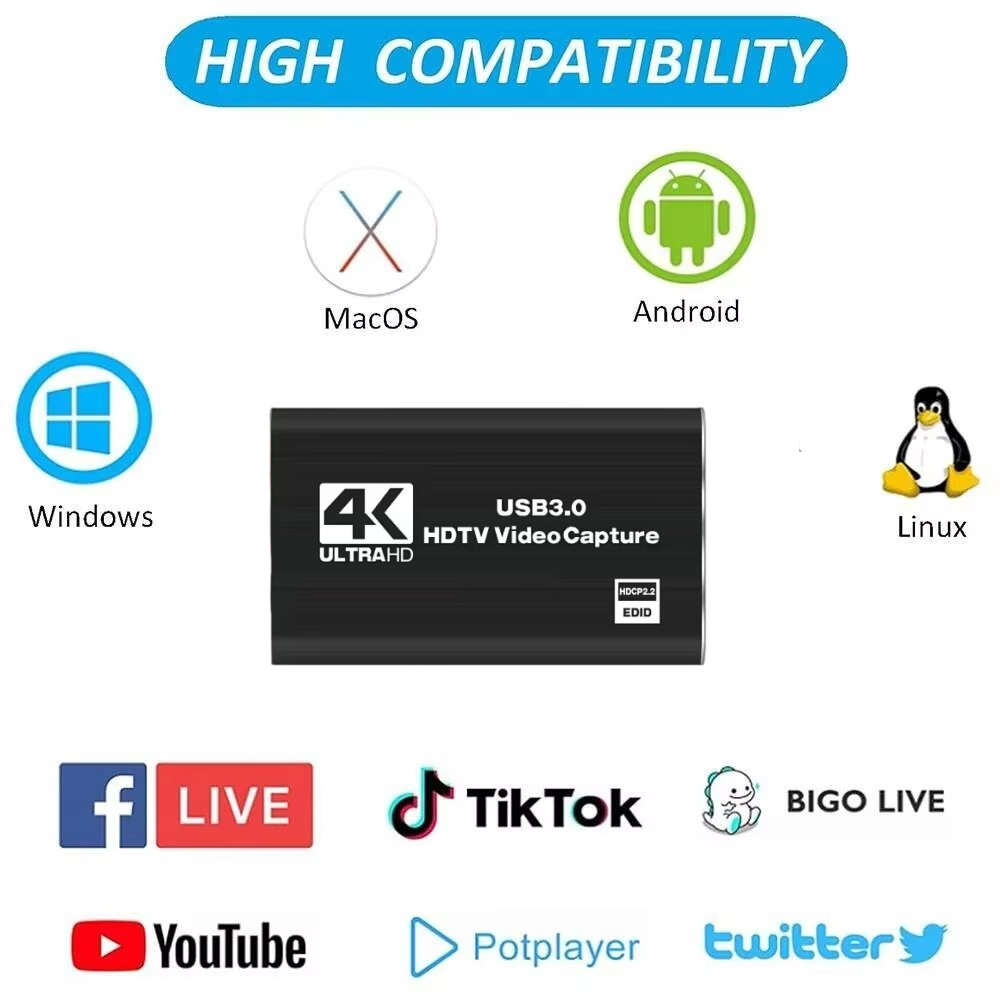 Карта видеозаписи Roreta 4K US – обзор и цена Usb Sound Card