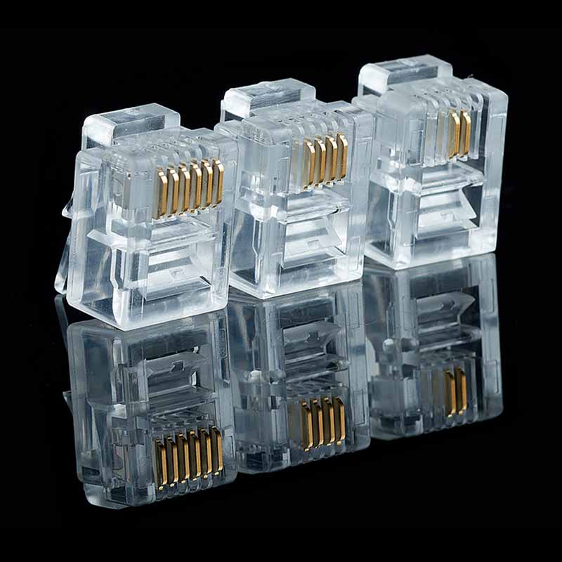 20/50/100 шт. RJ11 6P2C 6P4C 6 – обзор и цена Rj45 Jack