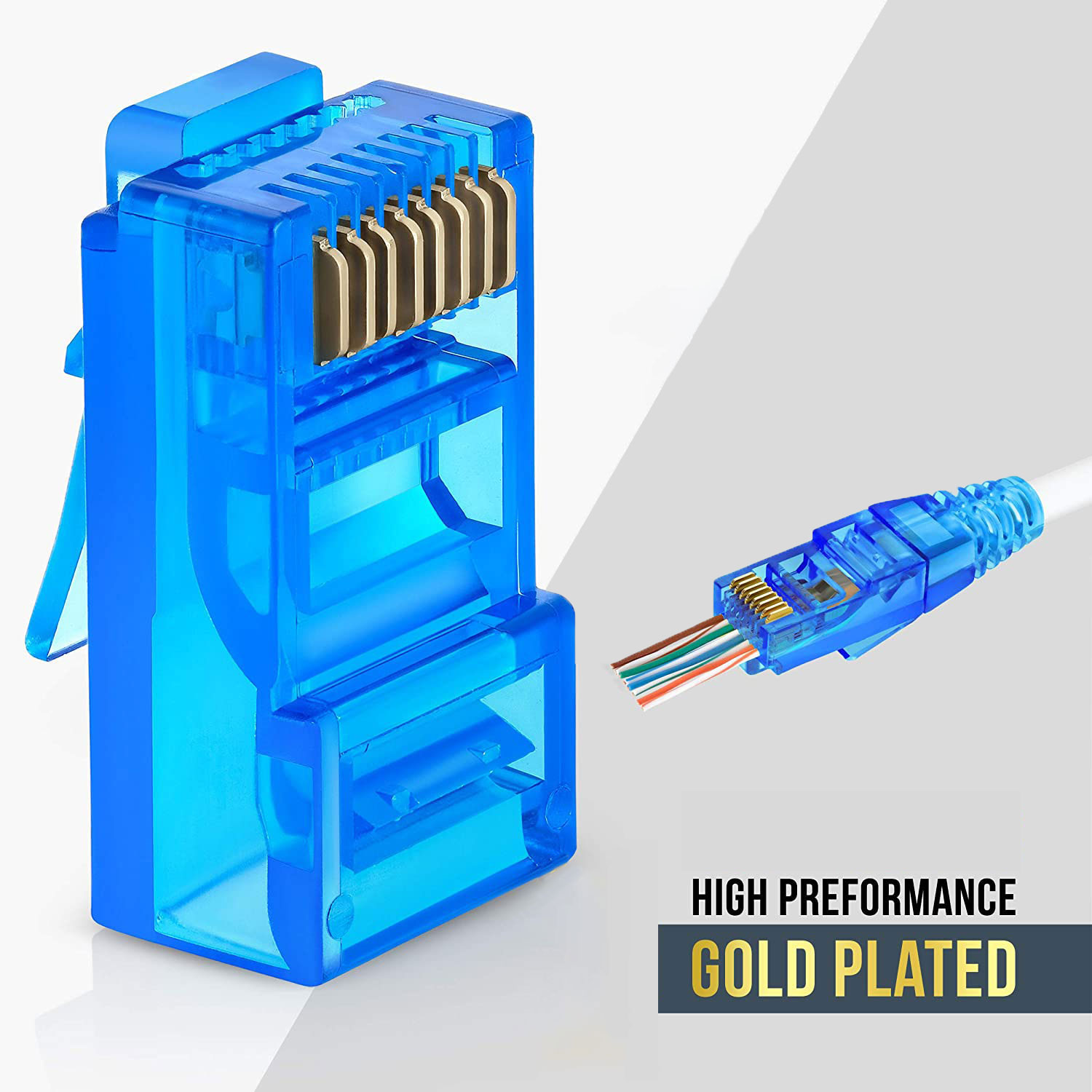 50 шт. сквозные разъемы RJ45 C – обзор и цена Rj45 Jack