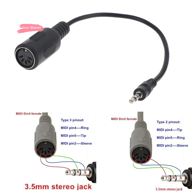 Кабель-переходник Y-MIDI Din 5 – обзор и цена Trs Cable