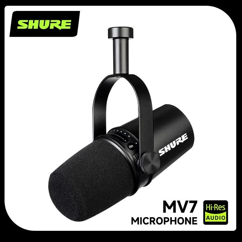 Микрофон Shure MV7 Hybrid USB/ – обзор и цена Usb Sound Card