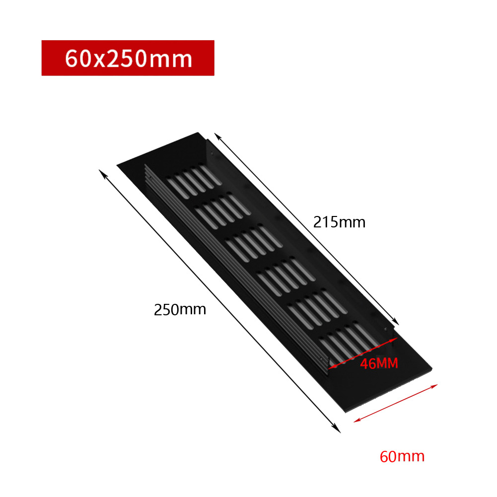 60 мм, алюминиевая прямоугольн – обзор и цена Ventilation Grille Aluminum
